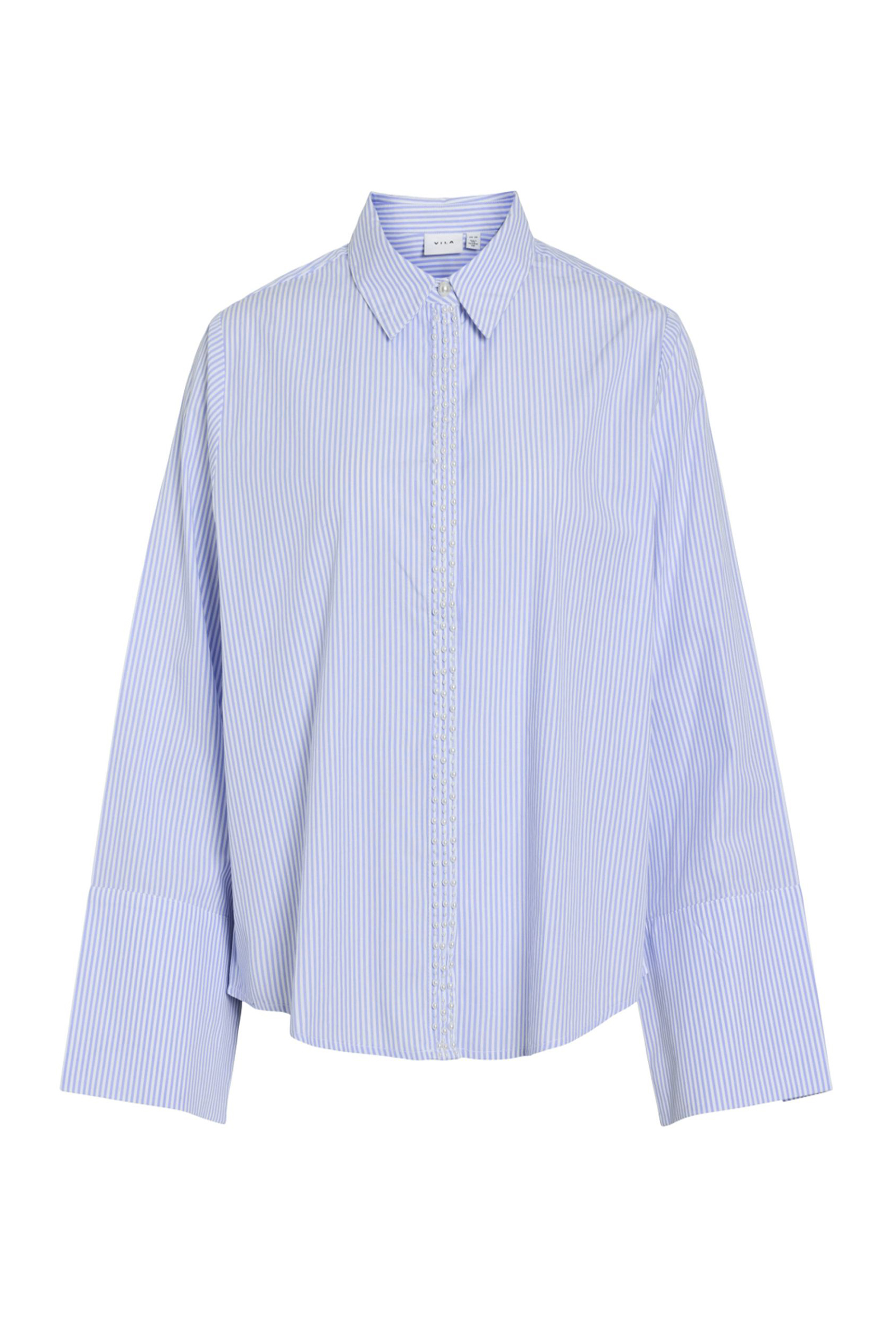 Dames blouse lange mouw wit