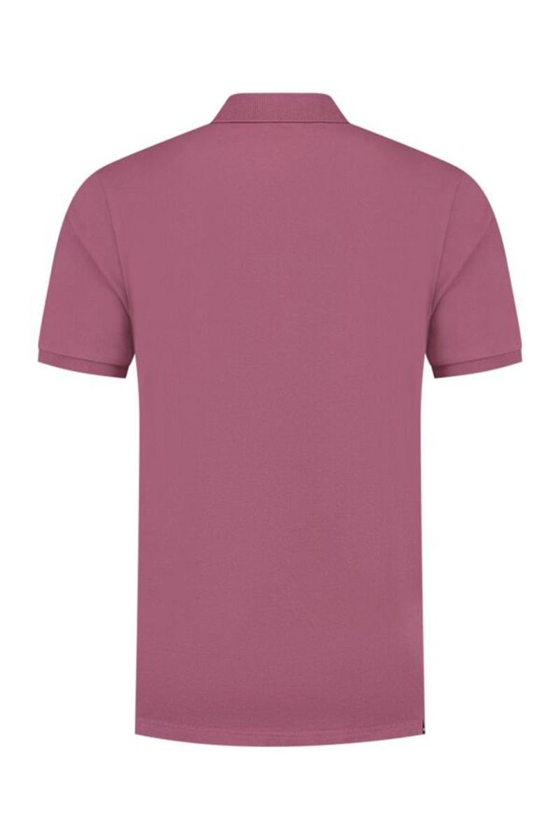 Heren polo korte mouw rose