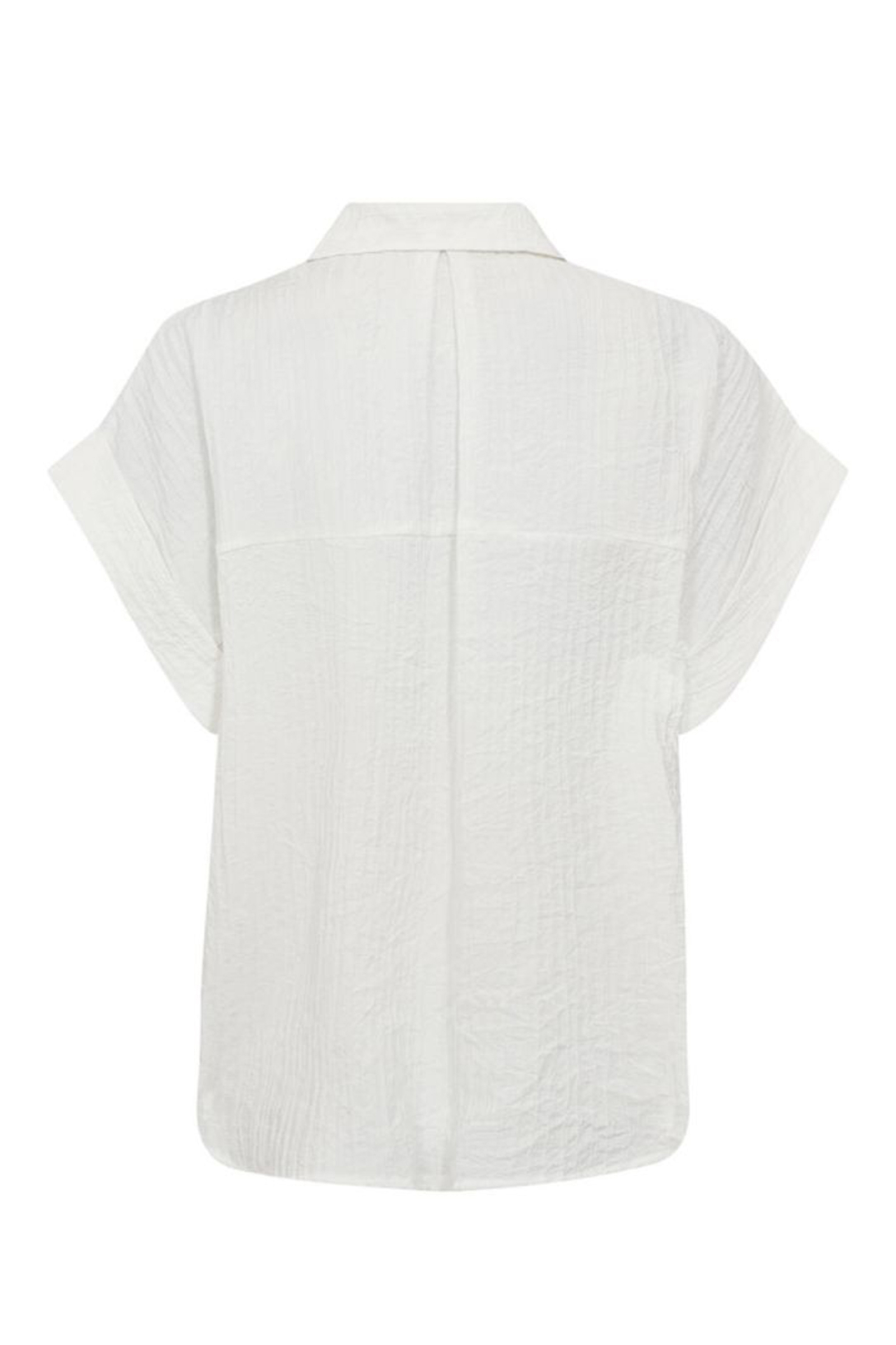 Dames blouse korte mouw ecru