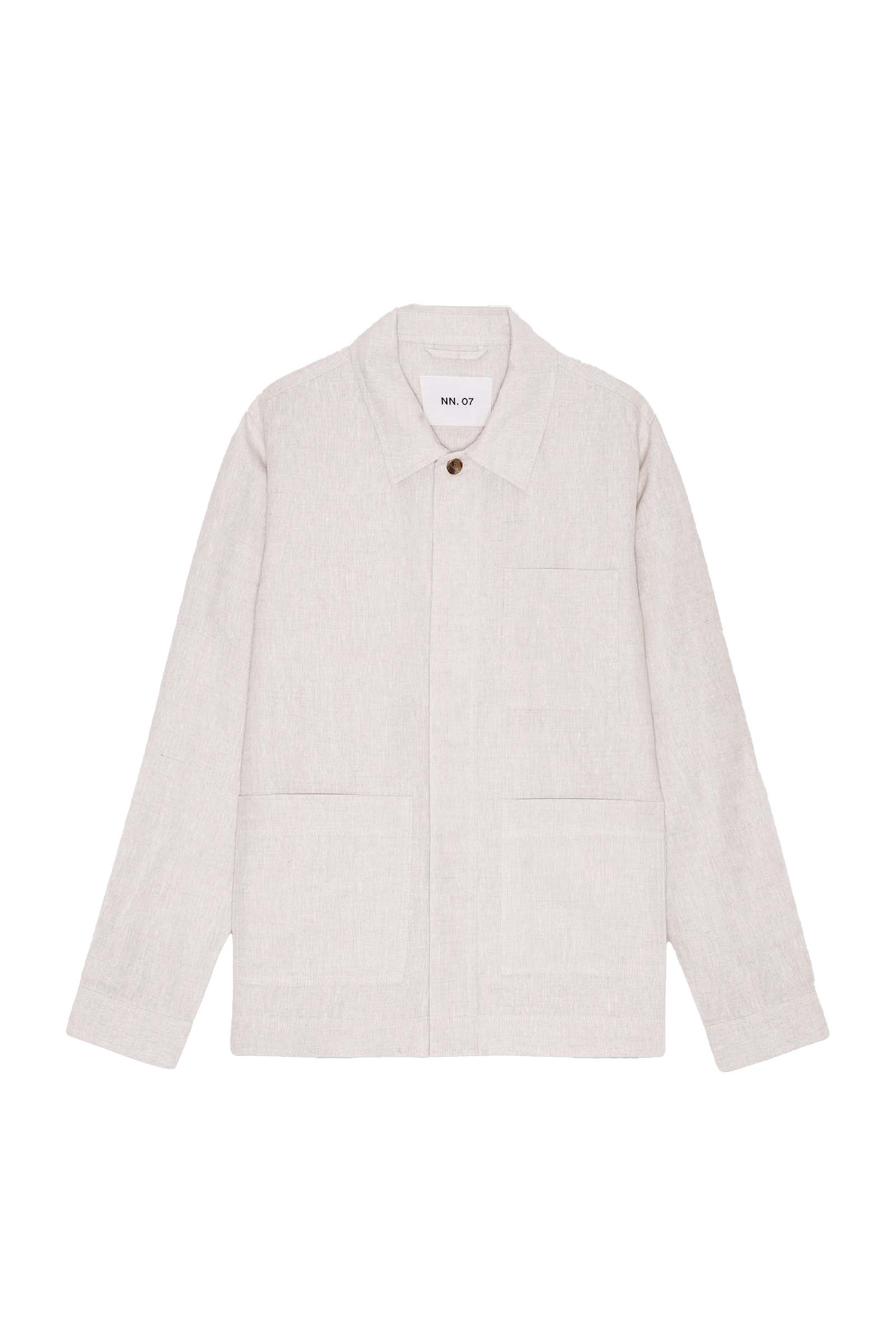 Heren overhemd km casual ecru