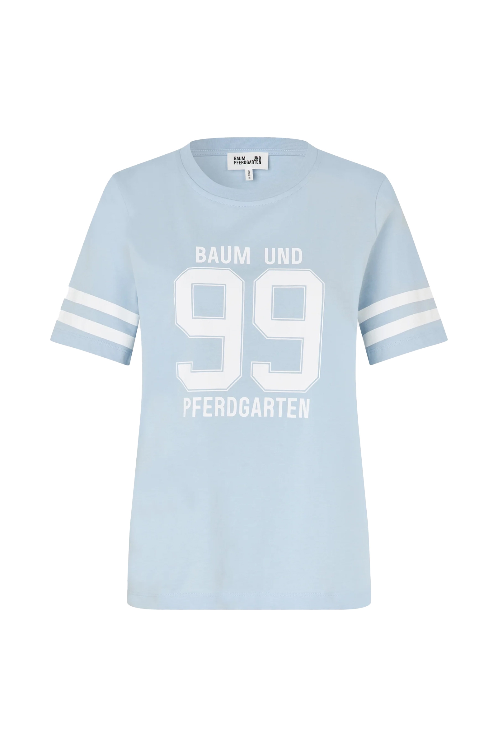 Dames t-shirt korte mouw blauw