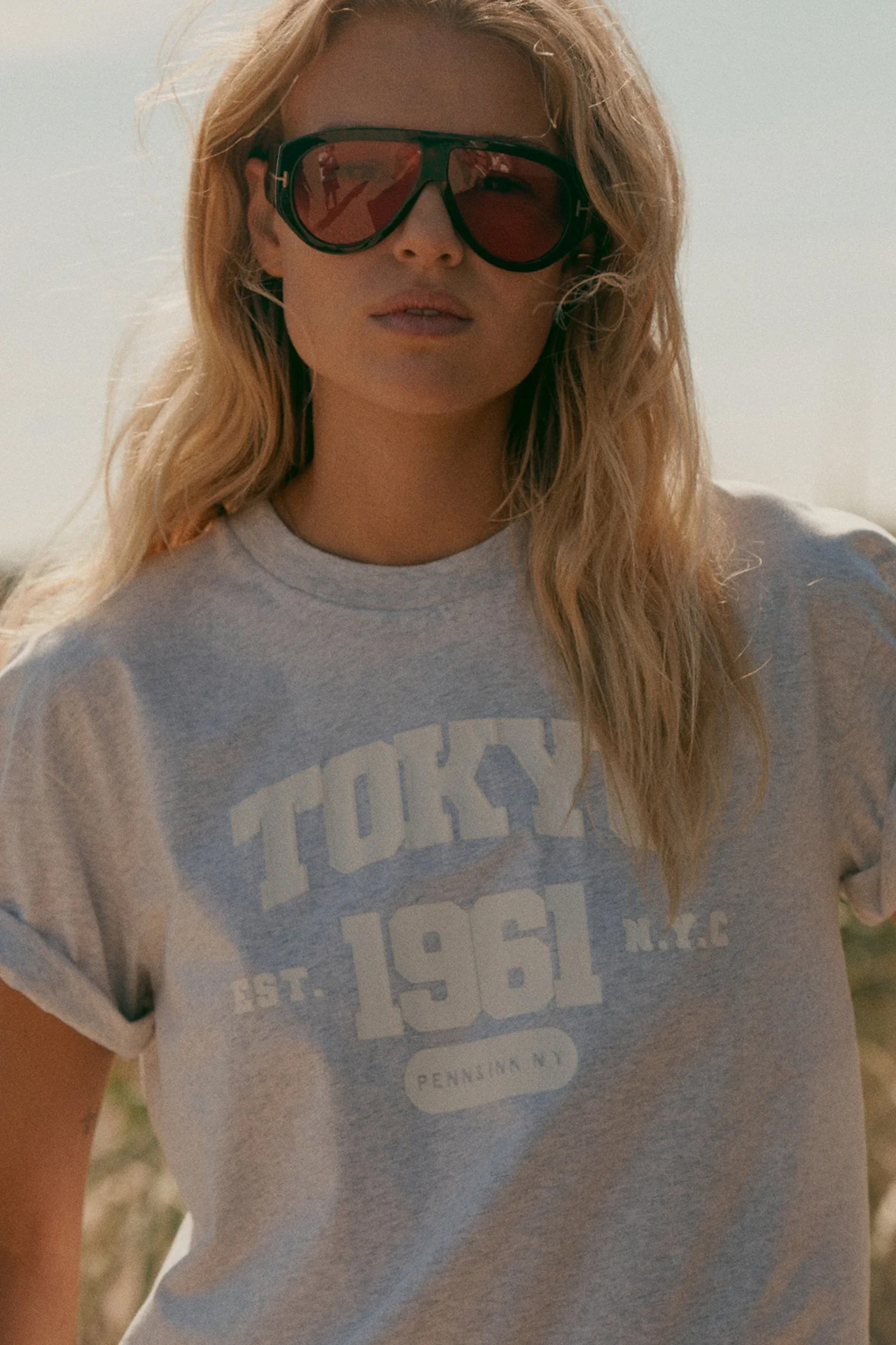 Dames t-shirt korte mouw grijs