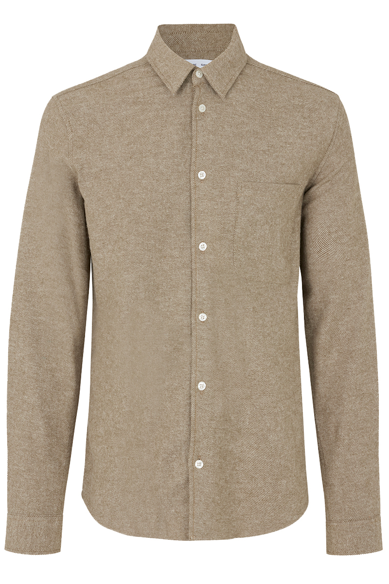 Samsøe Samsøe LIAM NF SHIRT 7383 Bruin/Beige-1 1