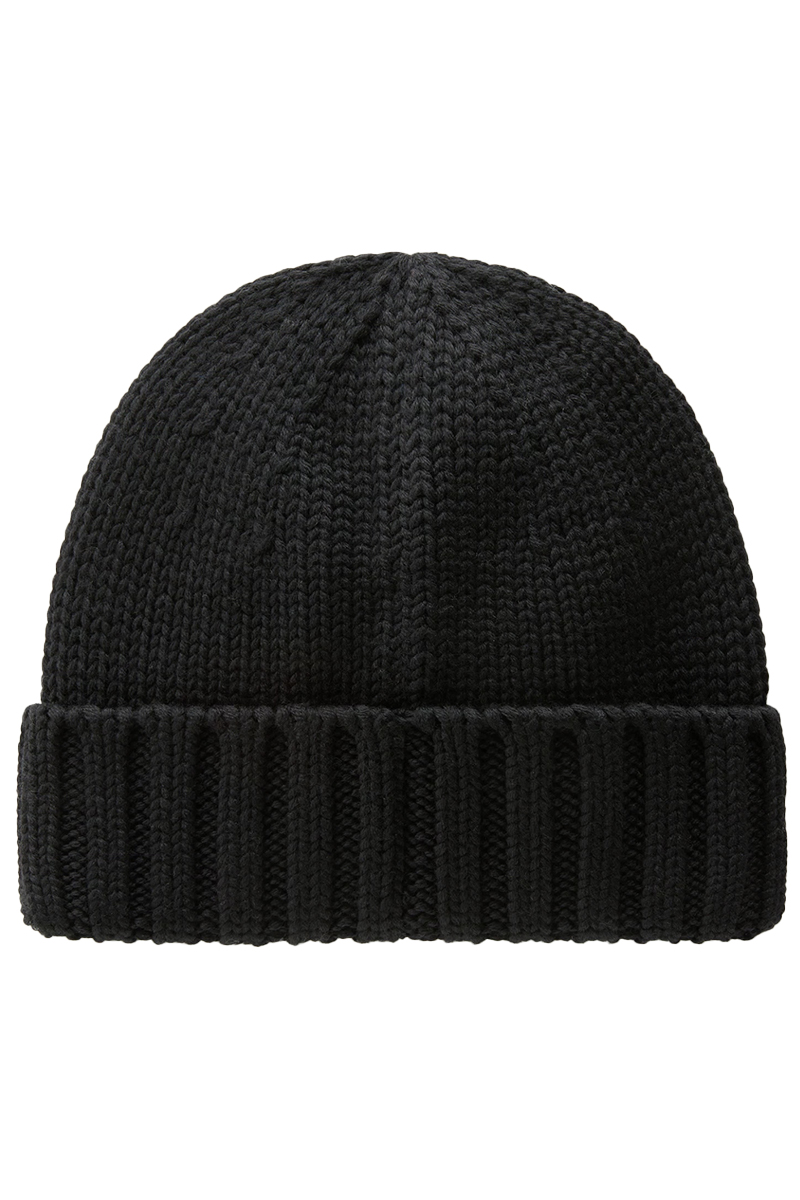 Woolrich MERINO WOOL LOGO BEANIE Zwart-1 3