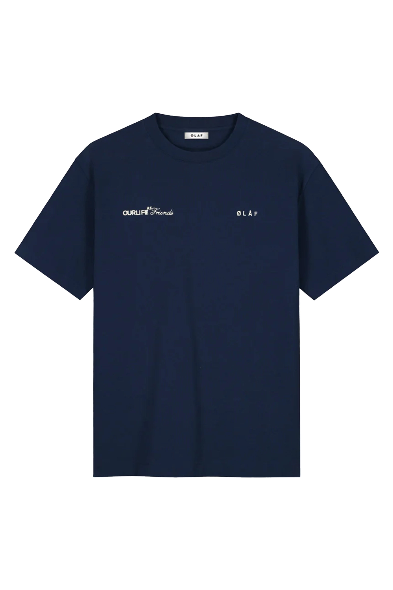 Heren t-shirt kortemouw blauw