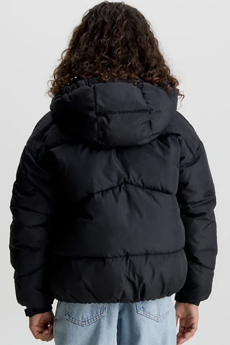 Calvin Klein Short puffer jacket Zwart-1 4
