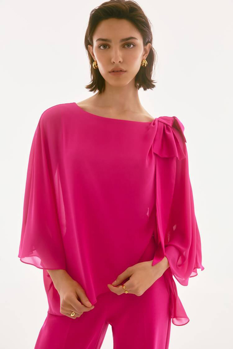 Dames top rose