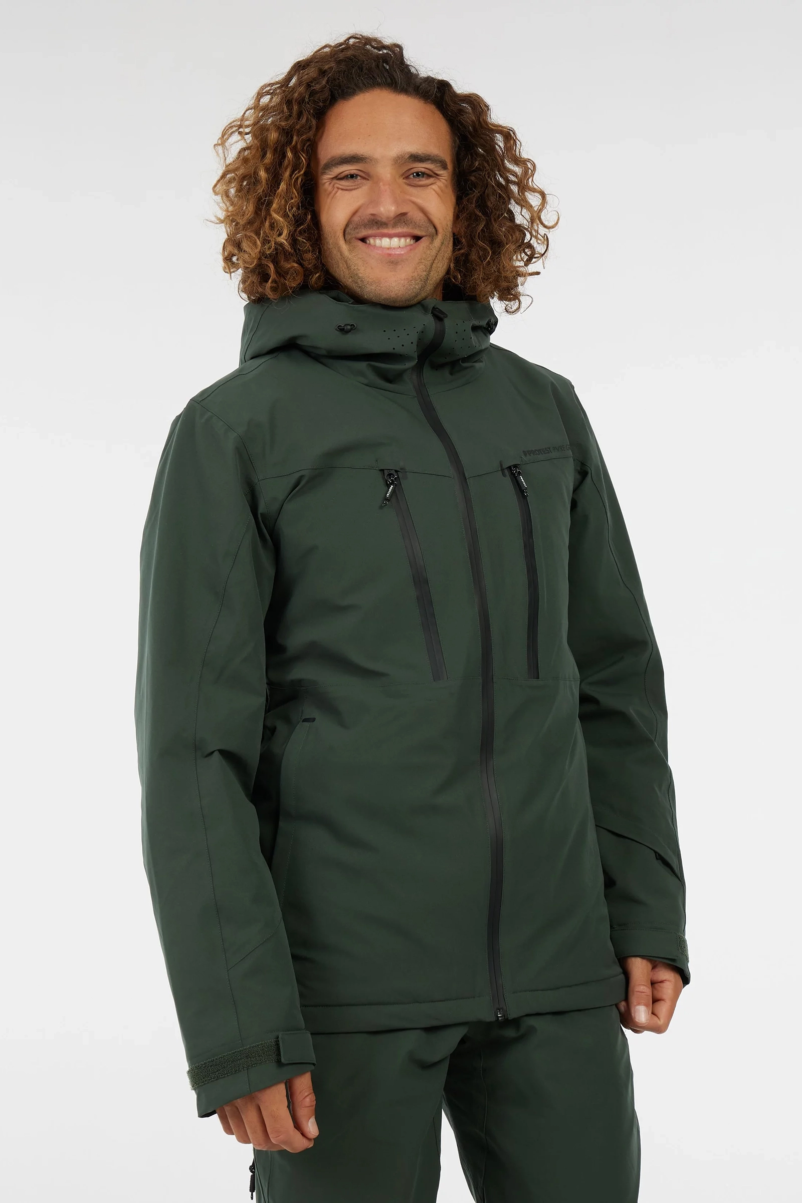 Wintersport heren jack groen