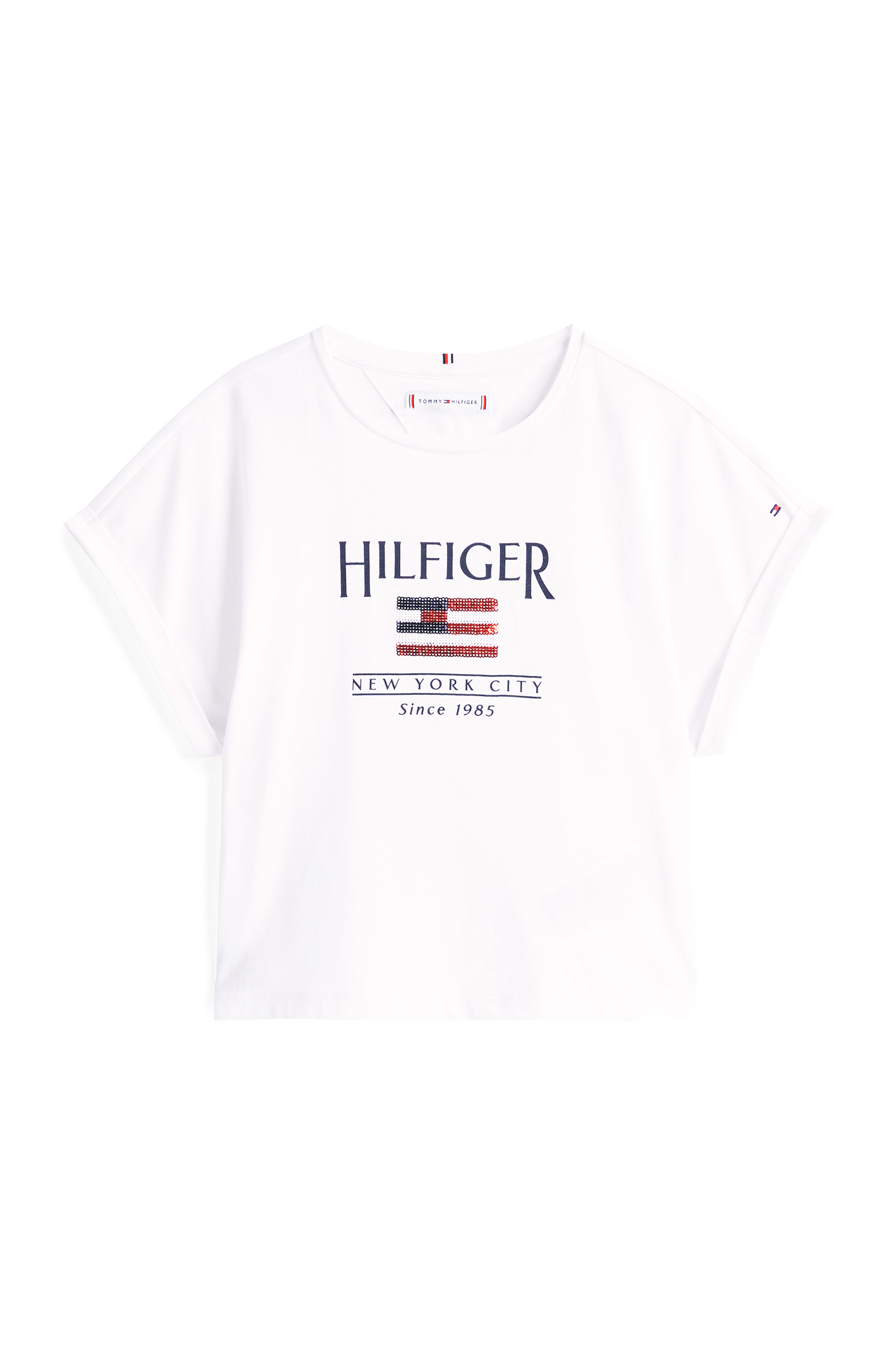 Meisjes t-shirt korte mouw wit