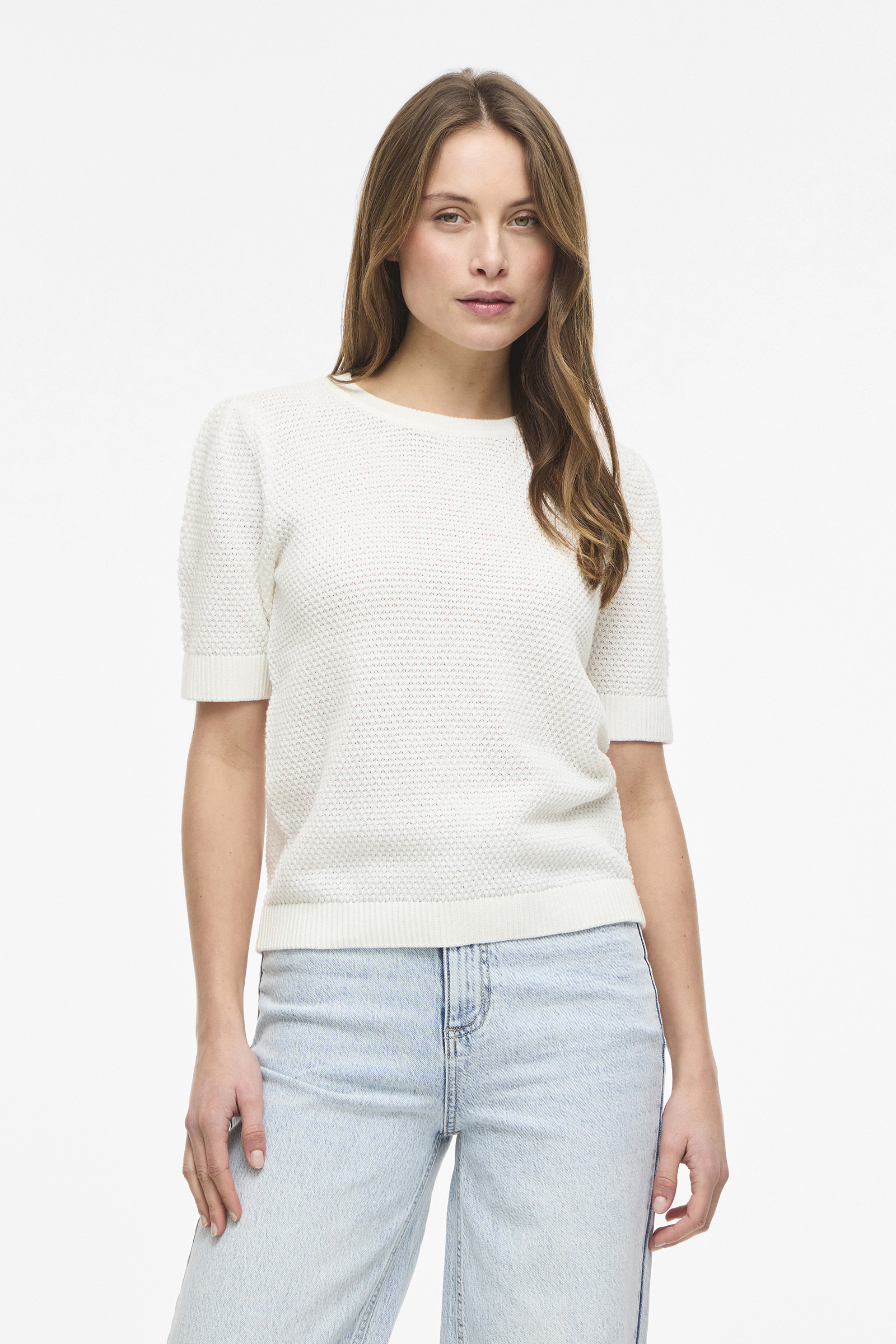 Dames t-shirt korte mouw wit