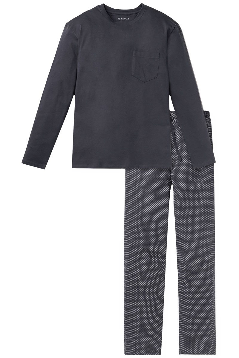 Nachtmode heren pyjama blauw