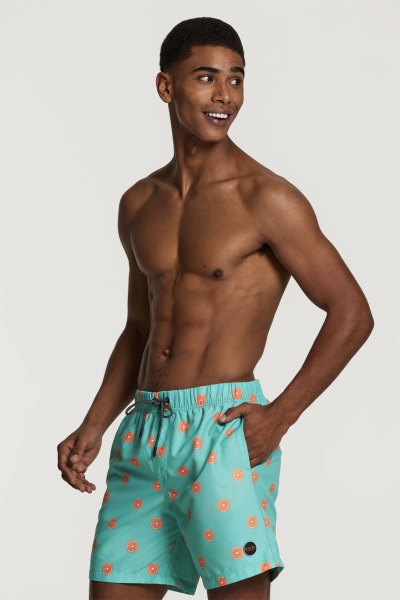 Bad/beach heren zwemshort blauw