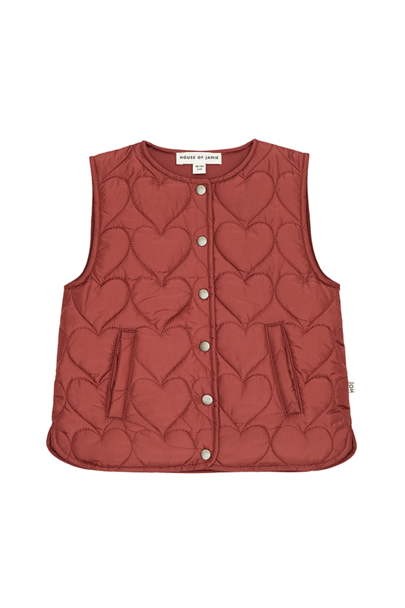 House Of Jamie quilted bodywarmer Rood-1 1