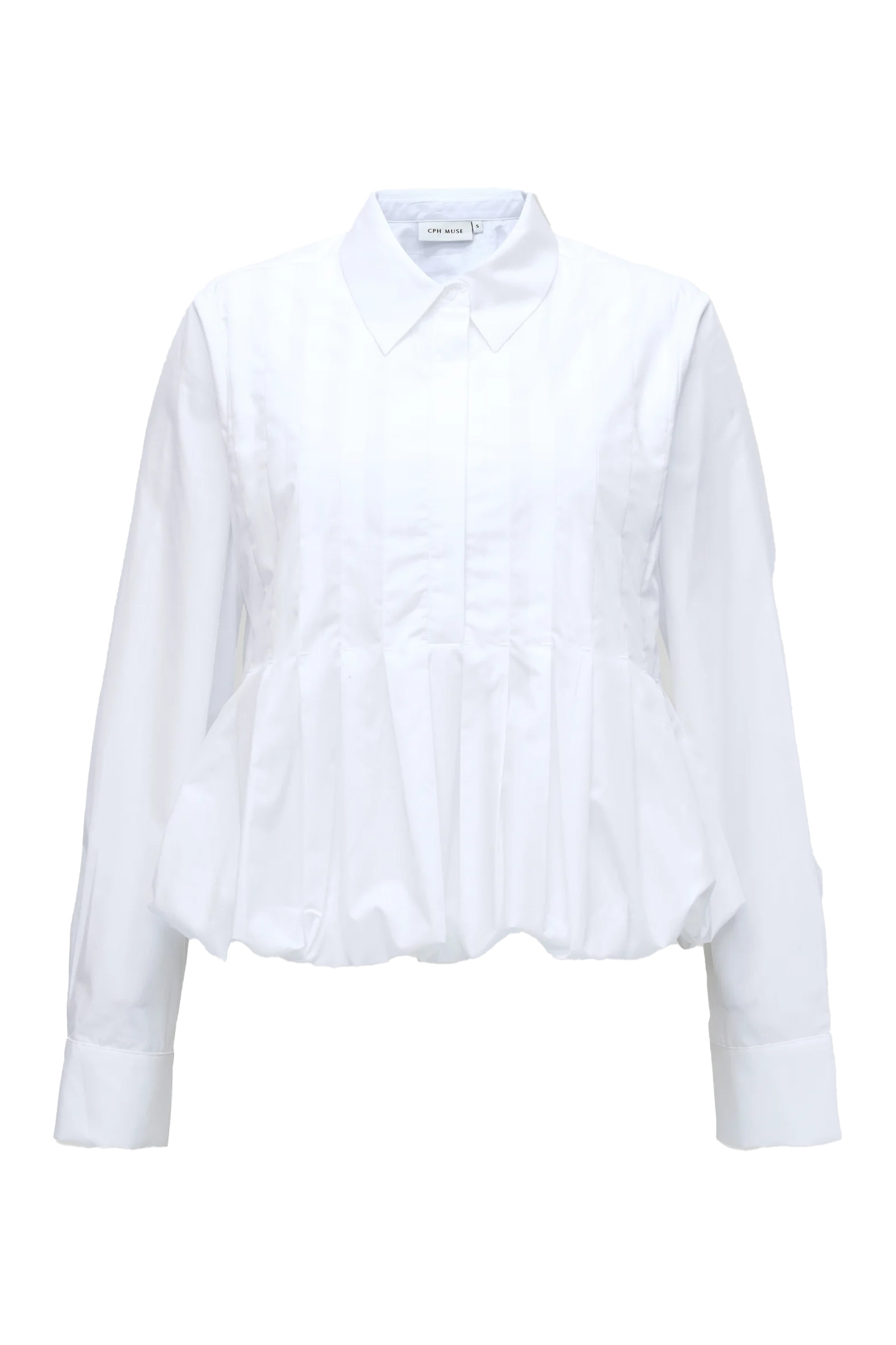 Dames blouse lange mouw wit