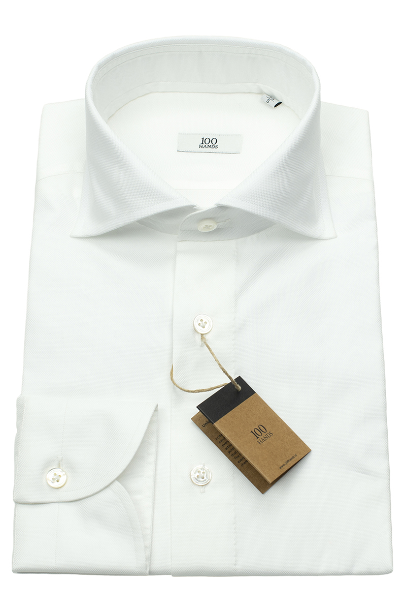 Heren overhemd lm dressual wit