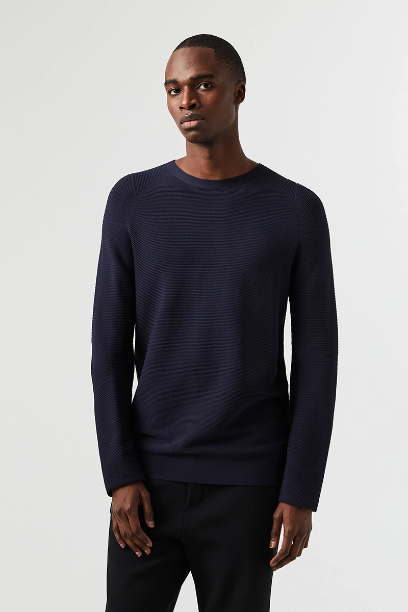 Heren trui blauw