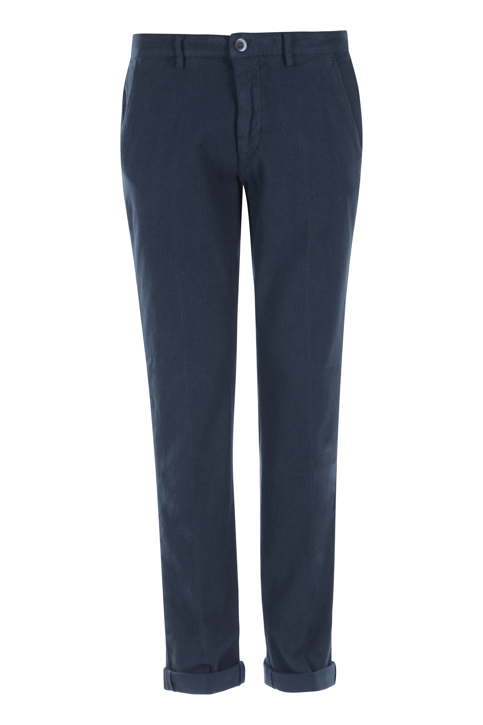 Heren chino blauw