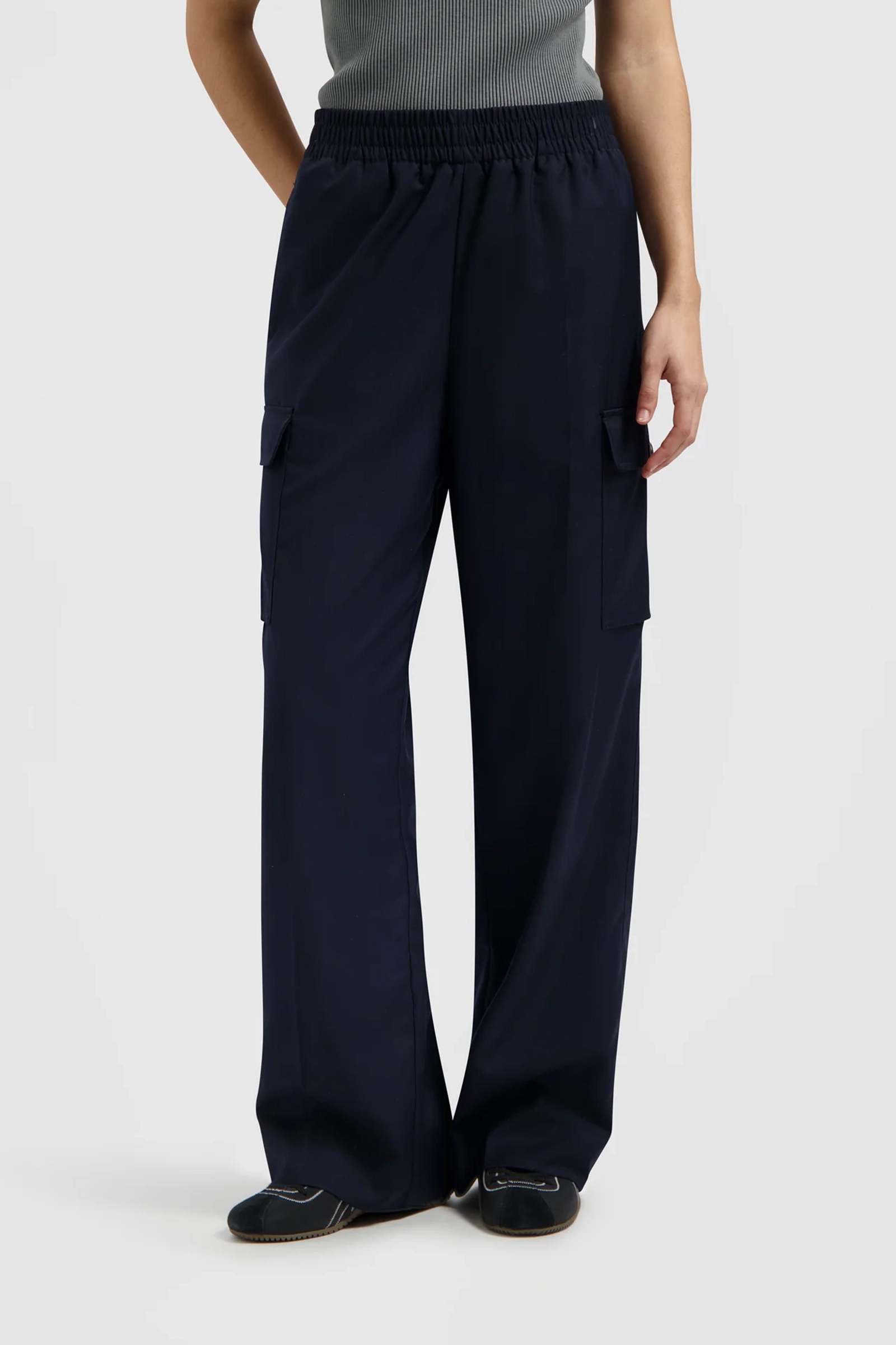 Dames broek blauw