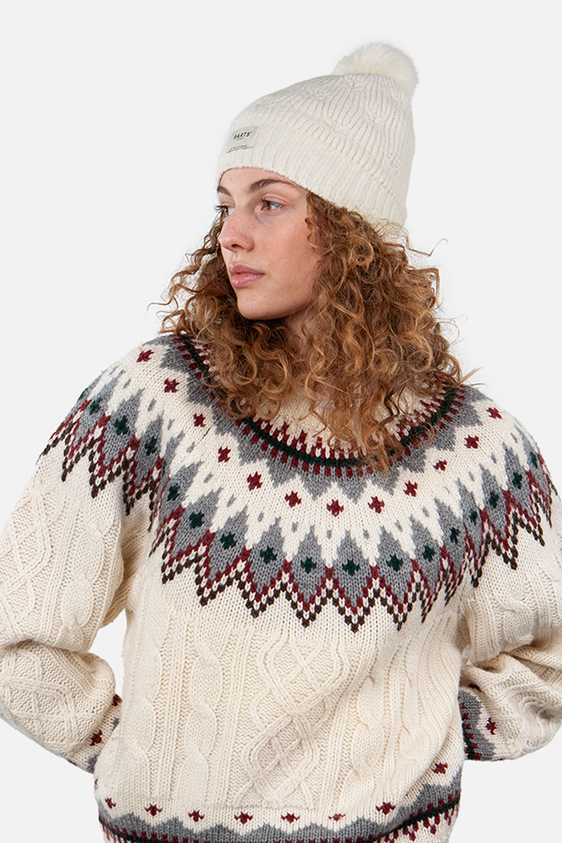 Wintersport hoed ecru