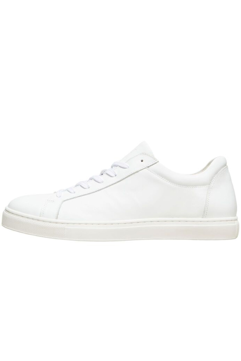 Selected SLHEVAN LEATHER TRAINER B NOOS Wit-1 2
