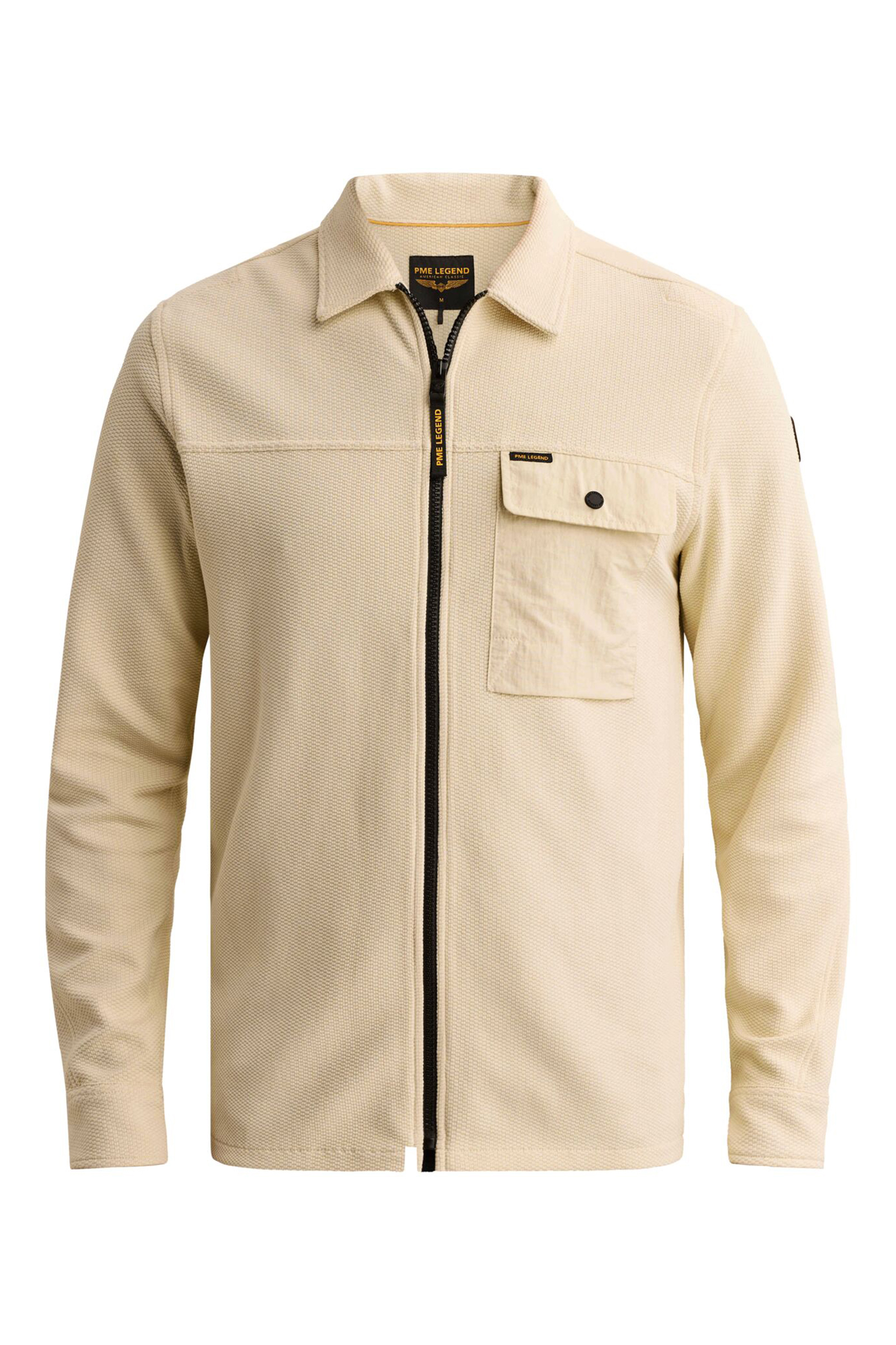 Heren overhemd lm casual ecru