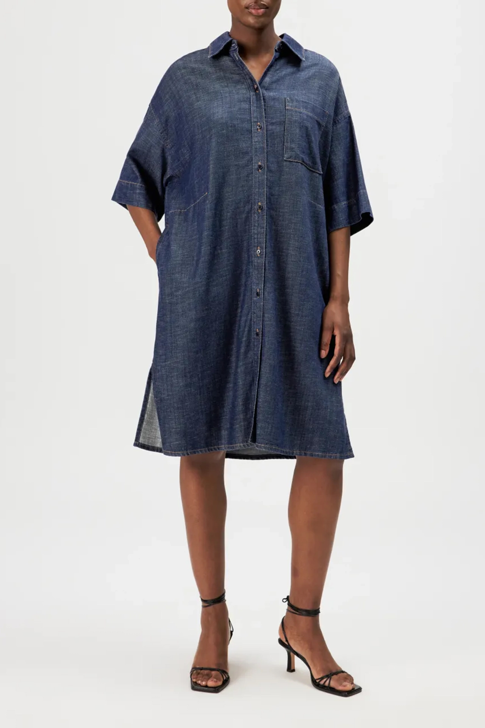 Dames jurk blauw