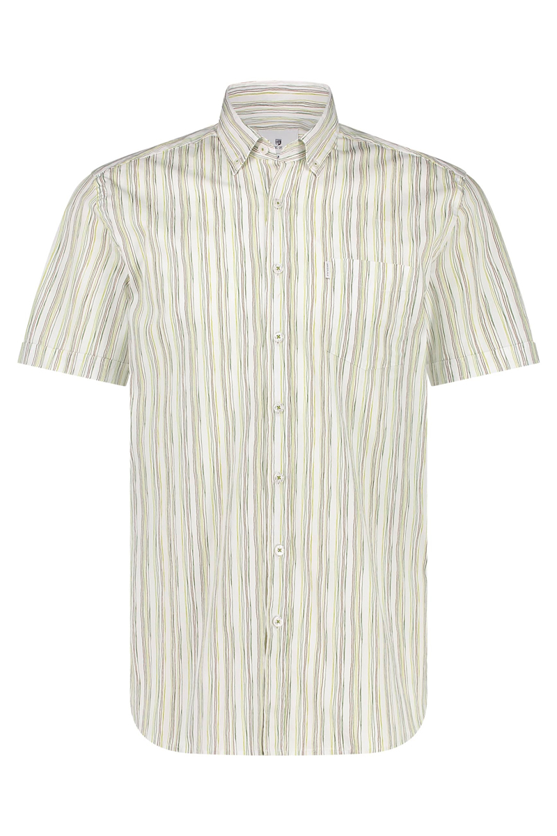 State of Art Shirt SS Striped Pop wit 1