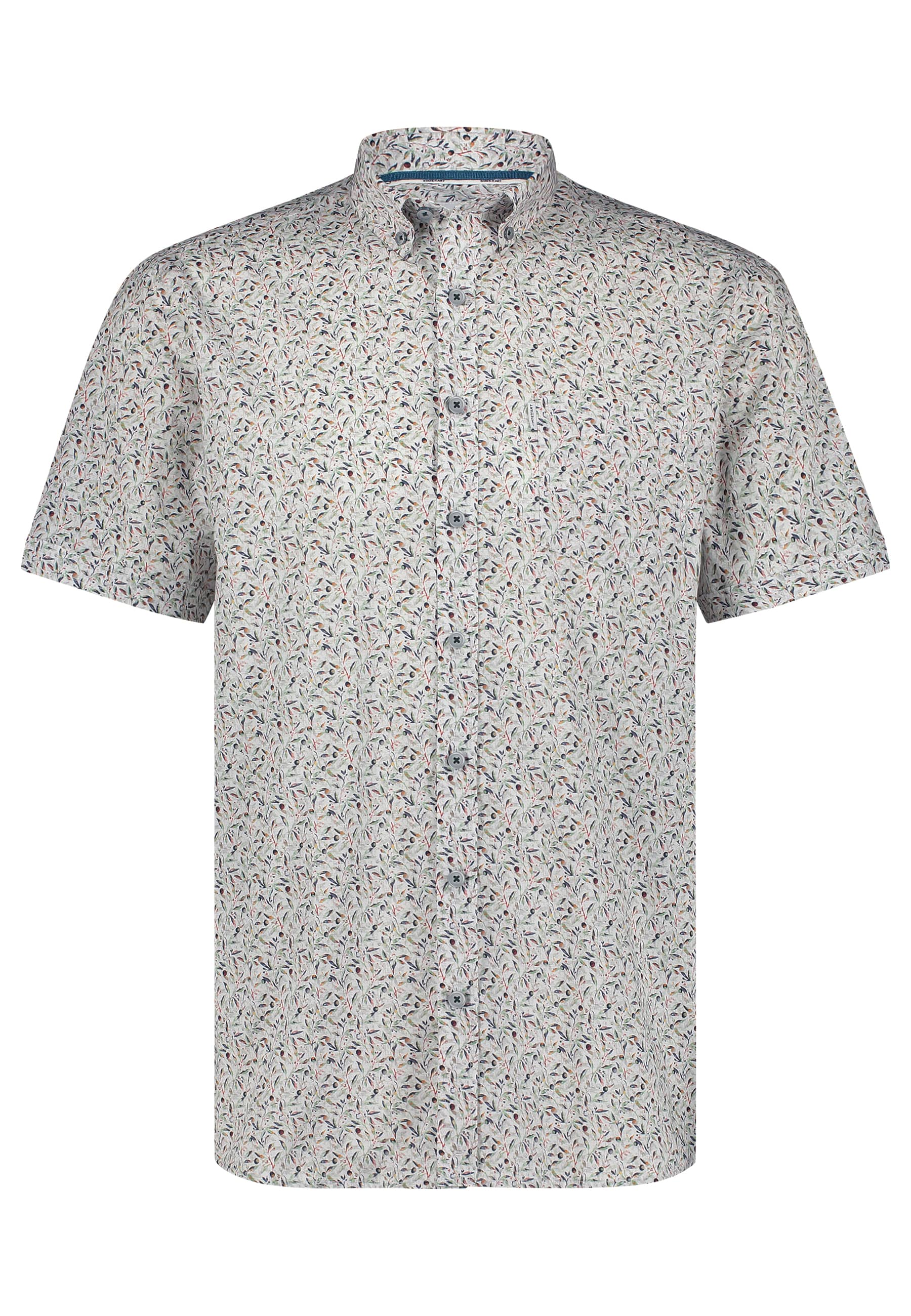 State of Art Shirt SS Print Popli Ecru-1 1