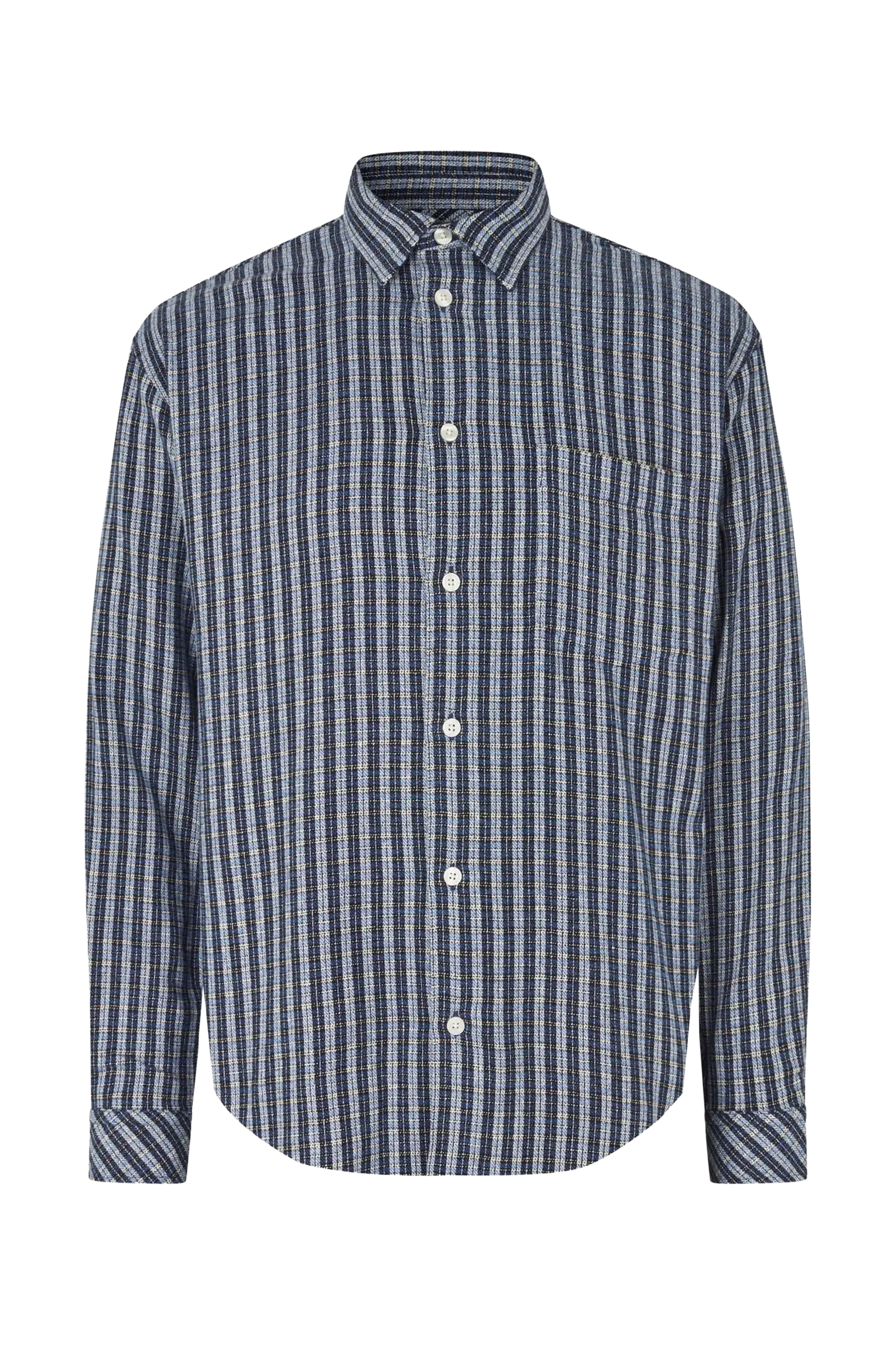 Heren overhemd lm casual blauw
