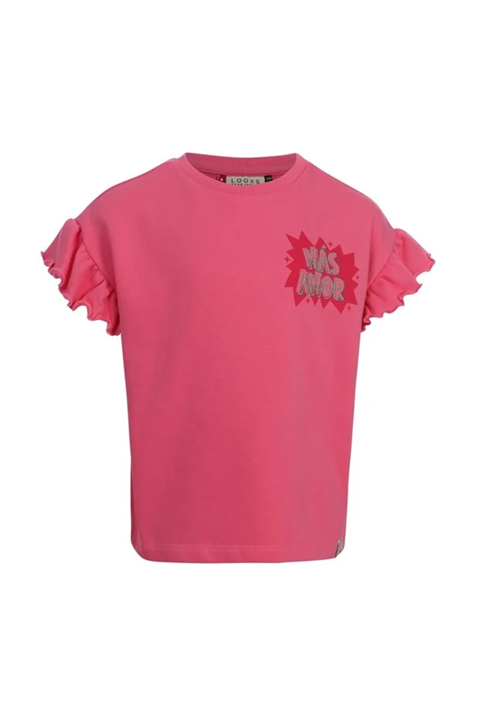 Meisjes t-shirt korte mouw rose