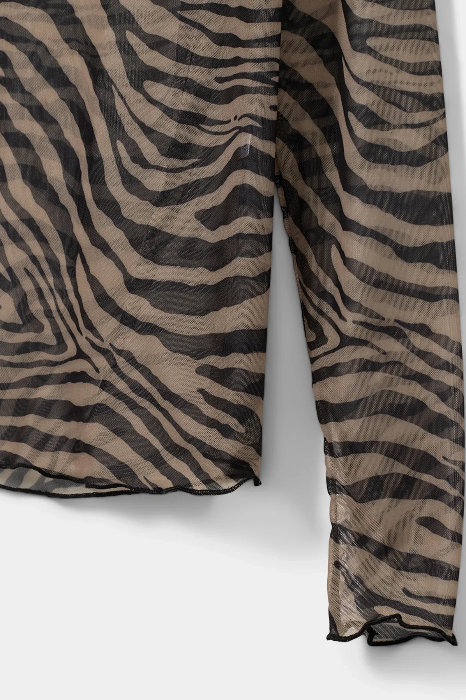 Meisjes t-shirt lange mouw bruin