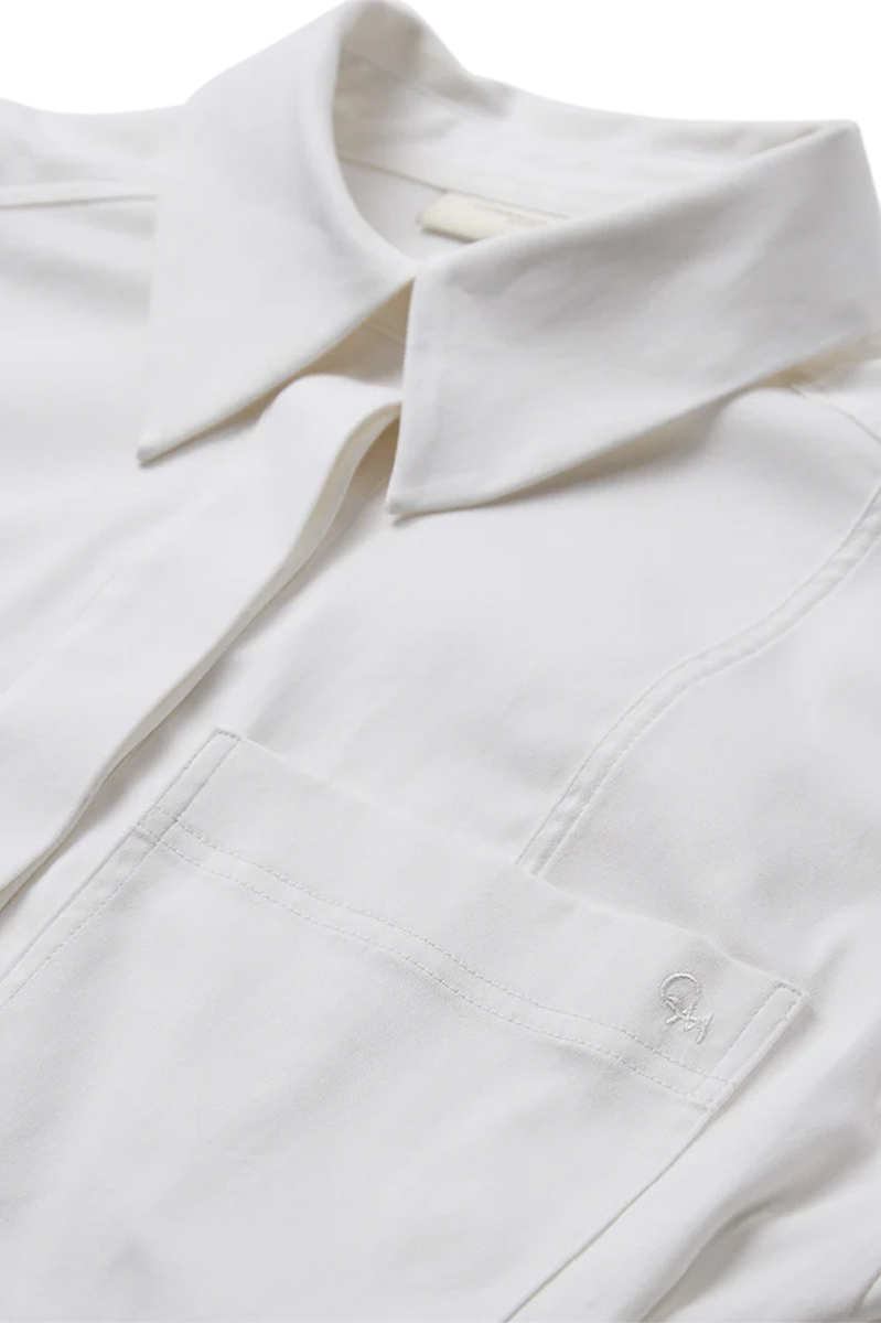 Dames blouse lange mouw wit