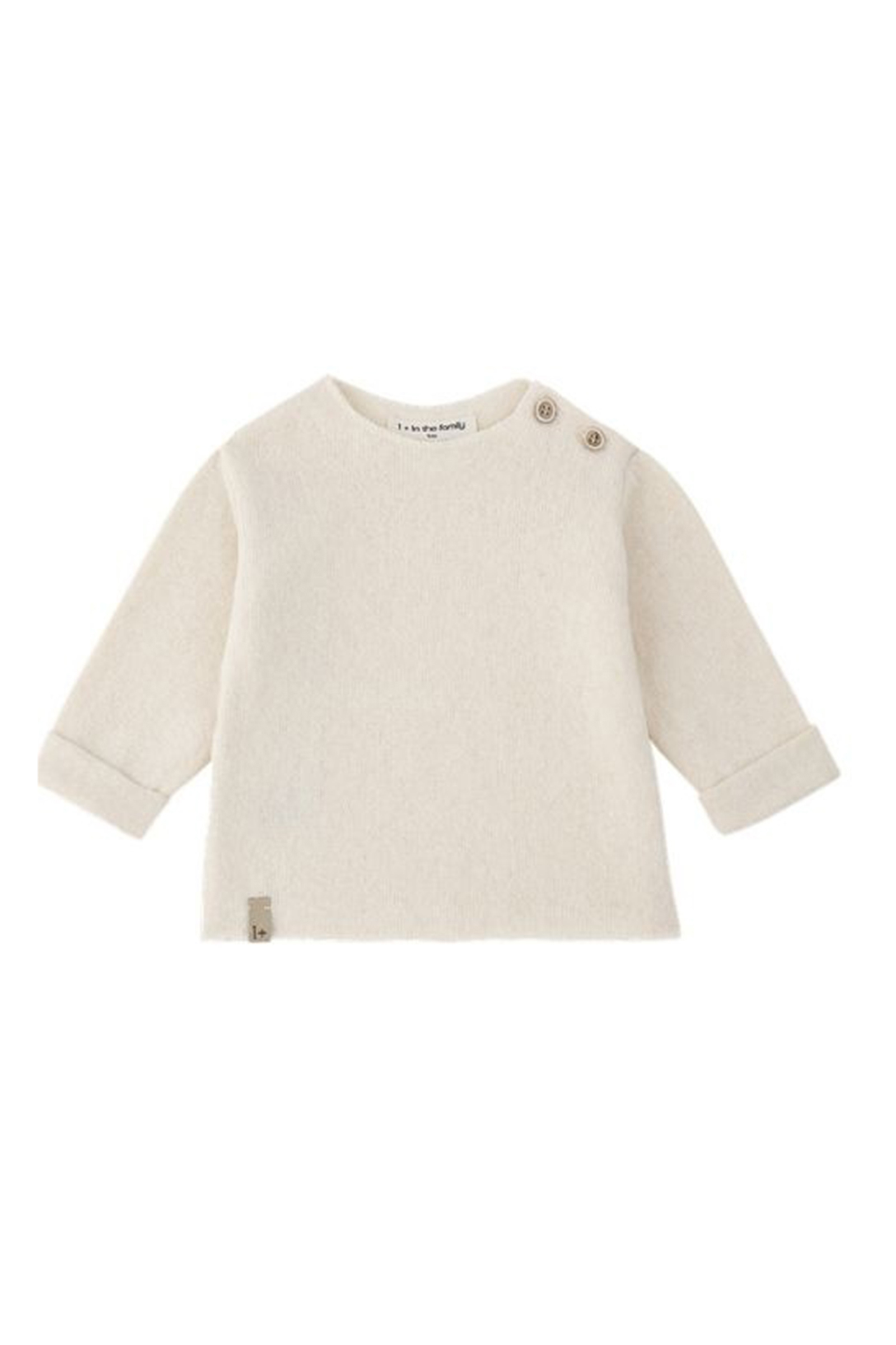 Baby t-shirt lange mouw ecru