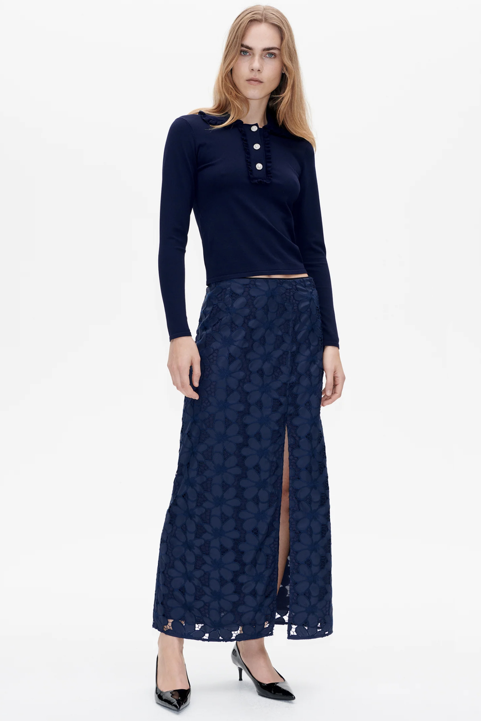 Dames rok blauw