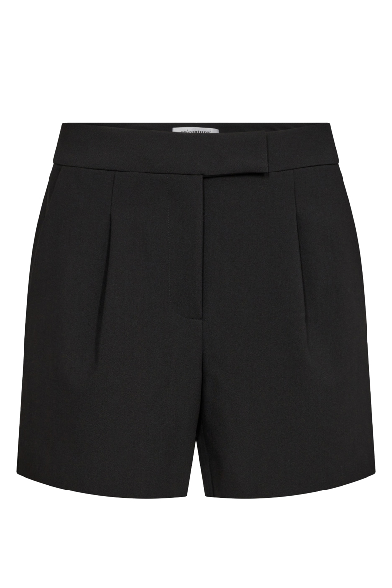 co´couture Vola crop pleat shorts Zwart 1