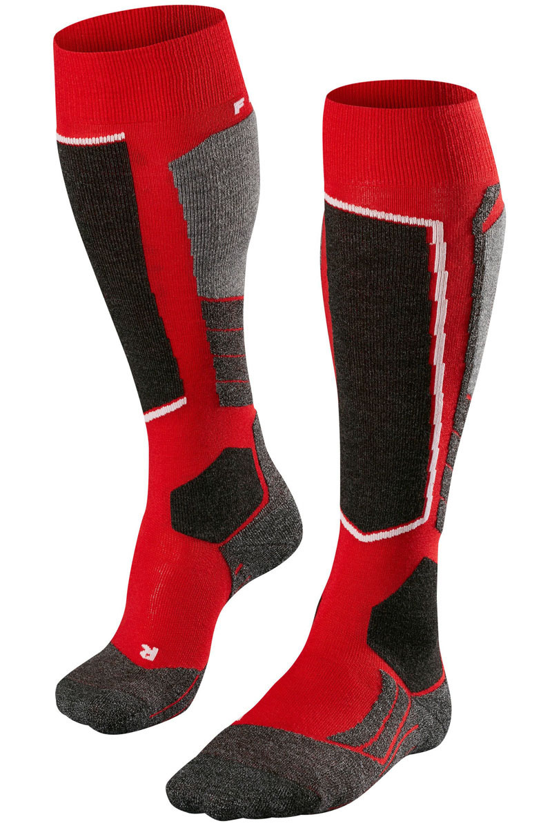 Wintersport kousen ski senior rood