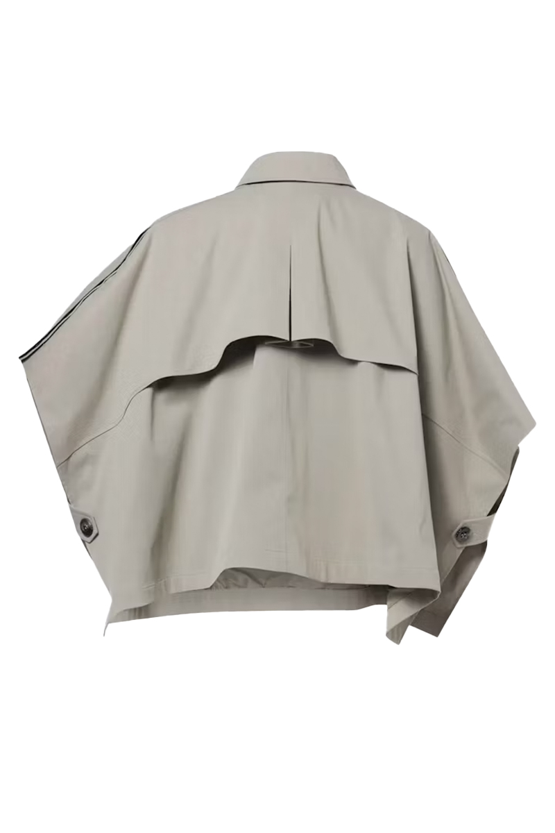 Dames poncho/cape groen