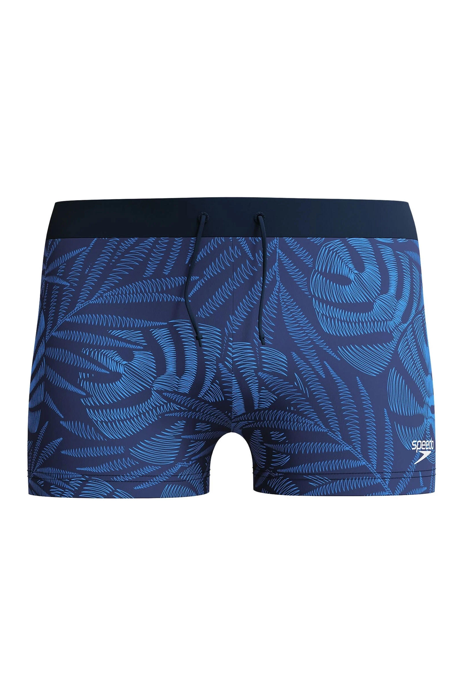 Bad/beach heren zwemslip mid blauw