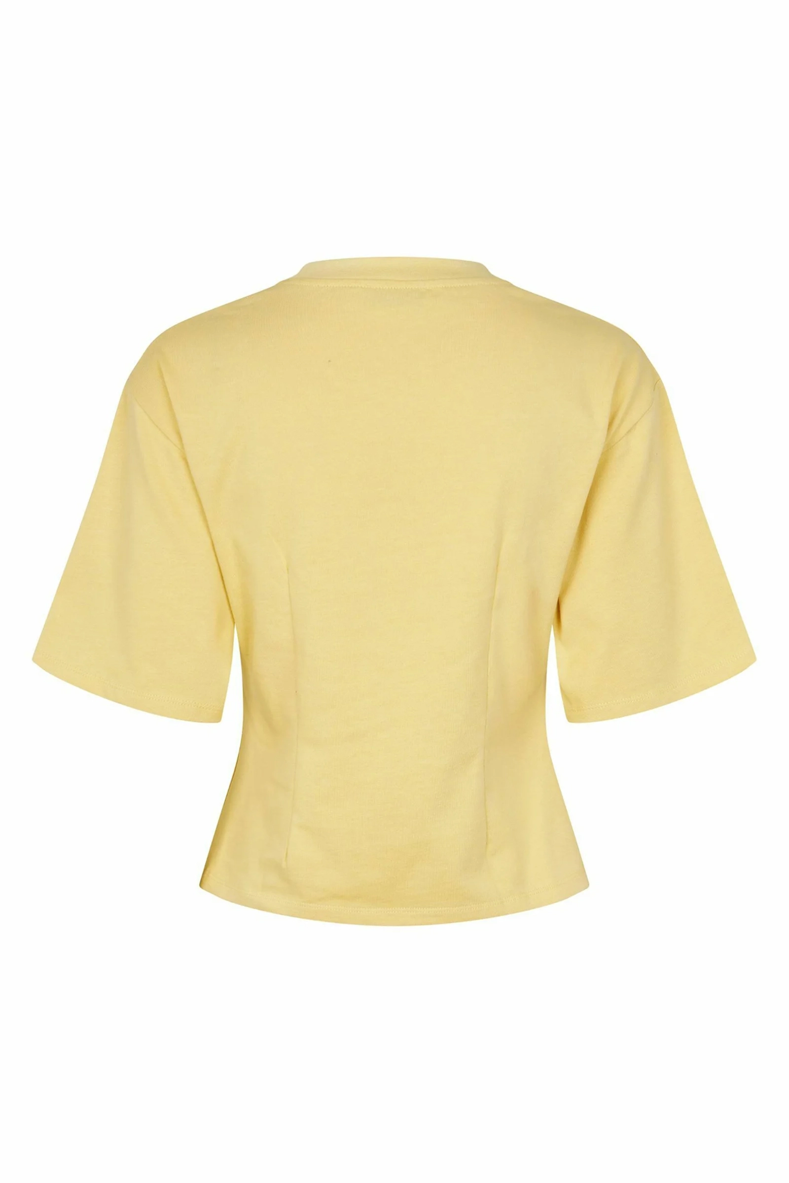 Dames t-shirt korte mouw geel