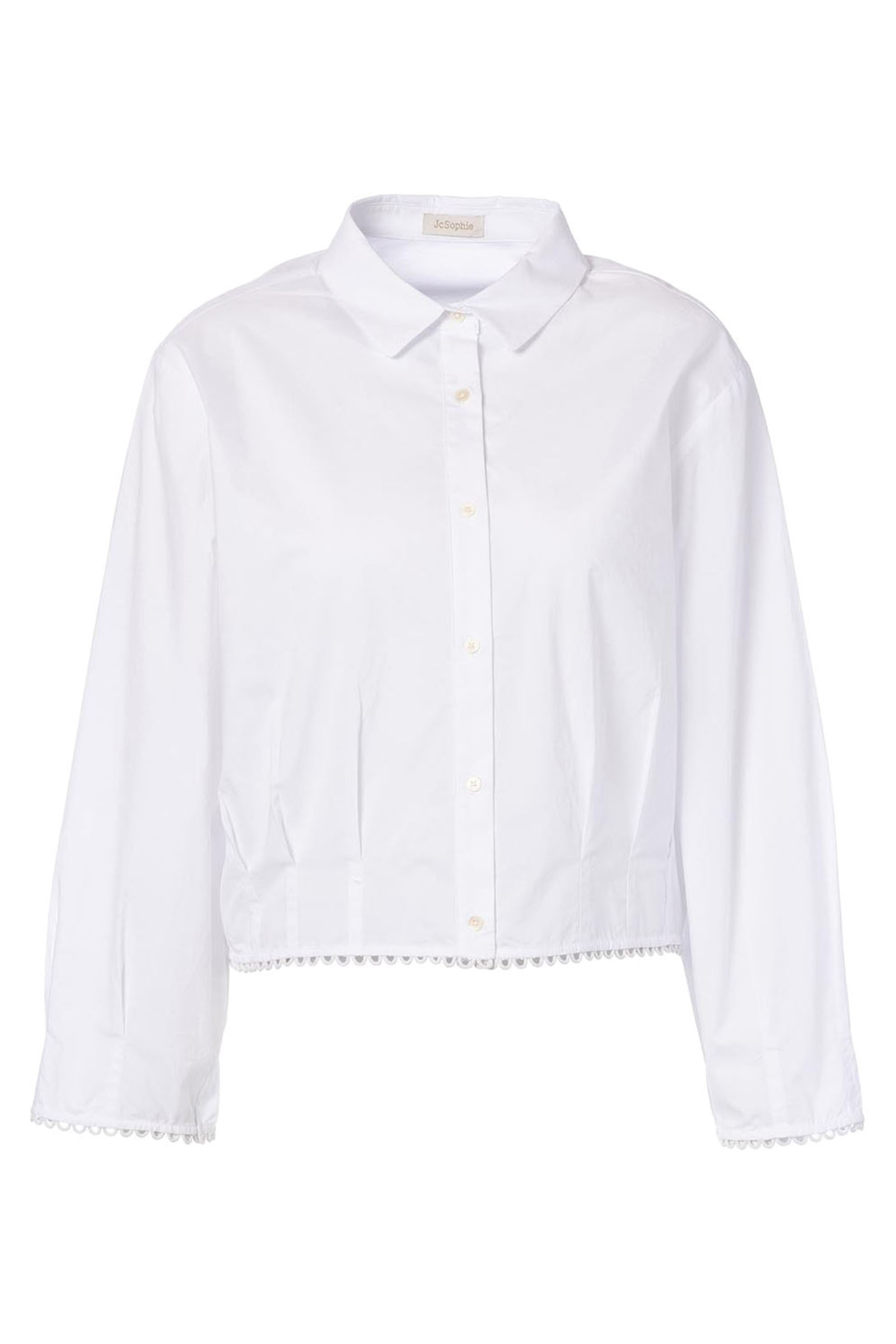 Dames blouse lange mouw ecru