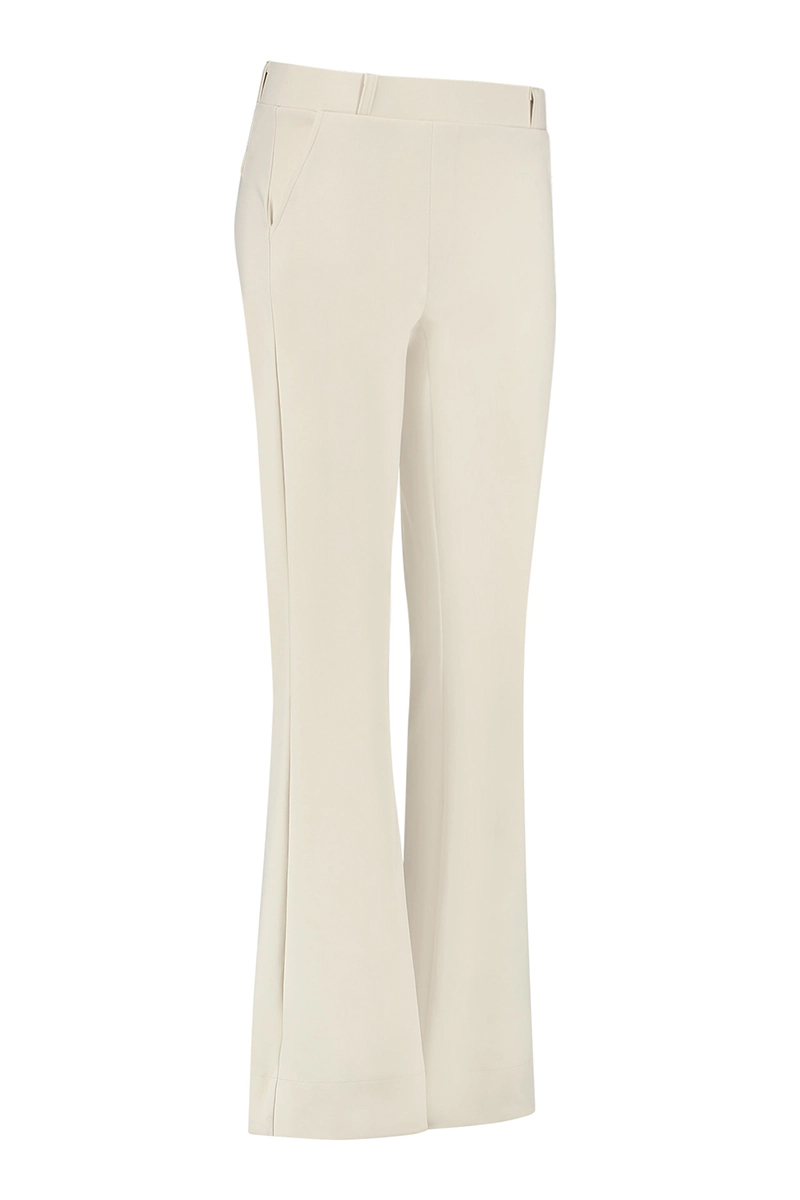 Studio Anneloes flair banded trouser 00286293 Ecru-2 1