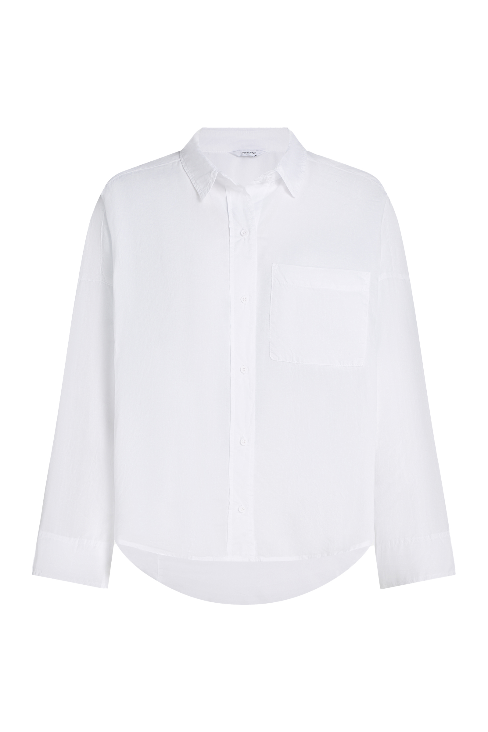 Dames blouse lange mouw wit