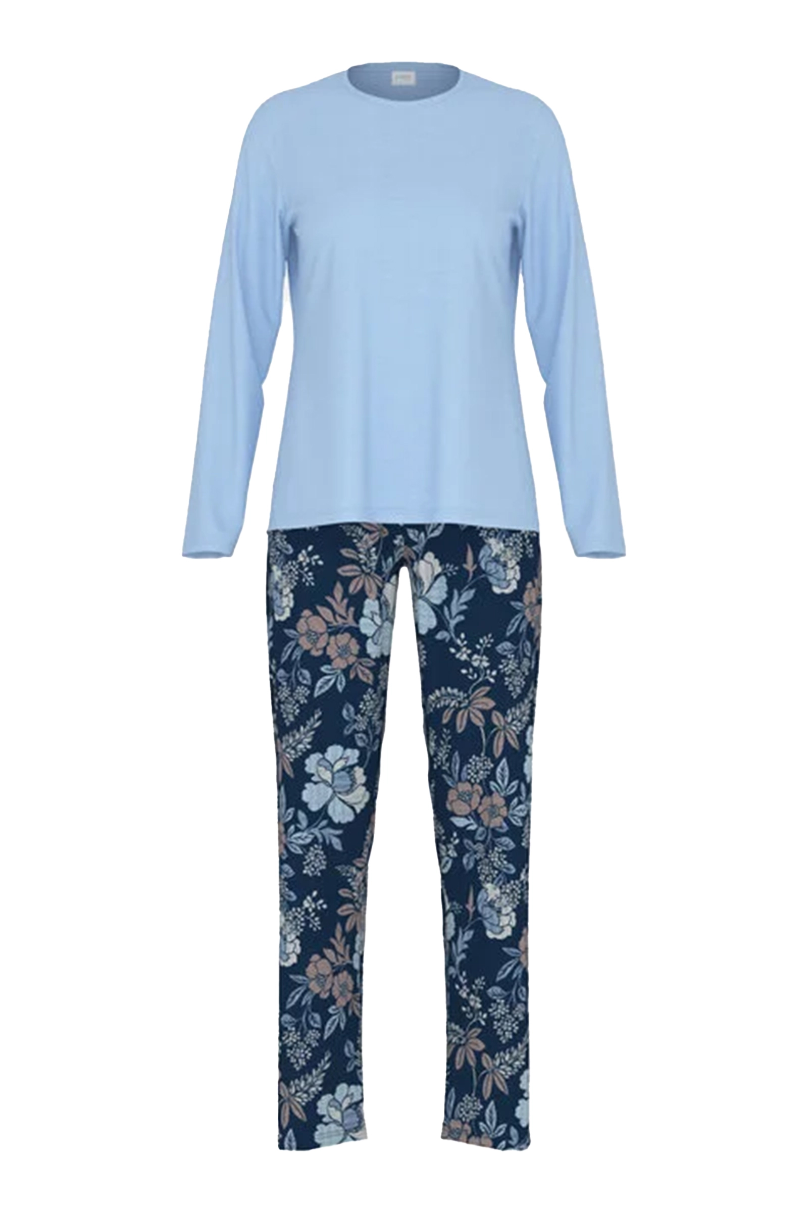 Nachtmode dames pyjama blauw