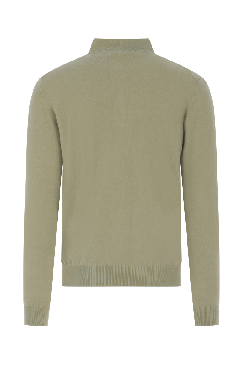 Heren polo lange mouw groen