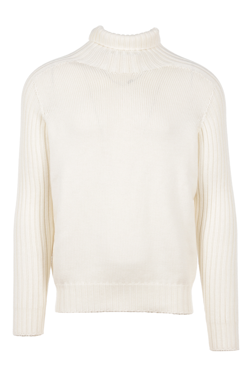 Per Venti Turtle neck Ecru-1 1