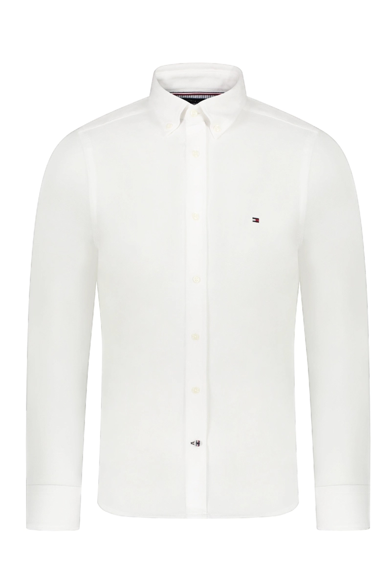 Tommy Hilfiger 198 KNITTED SF SHIRT Wit-1 1