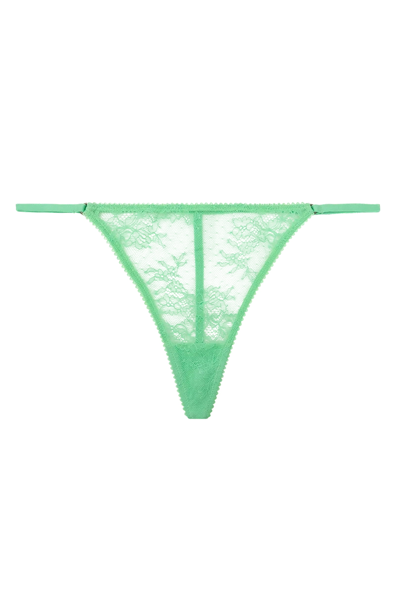Lingerie dames string groen