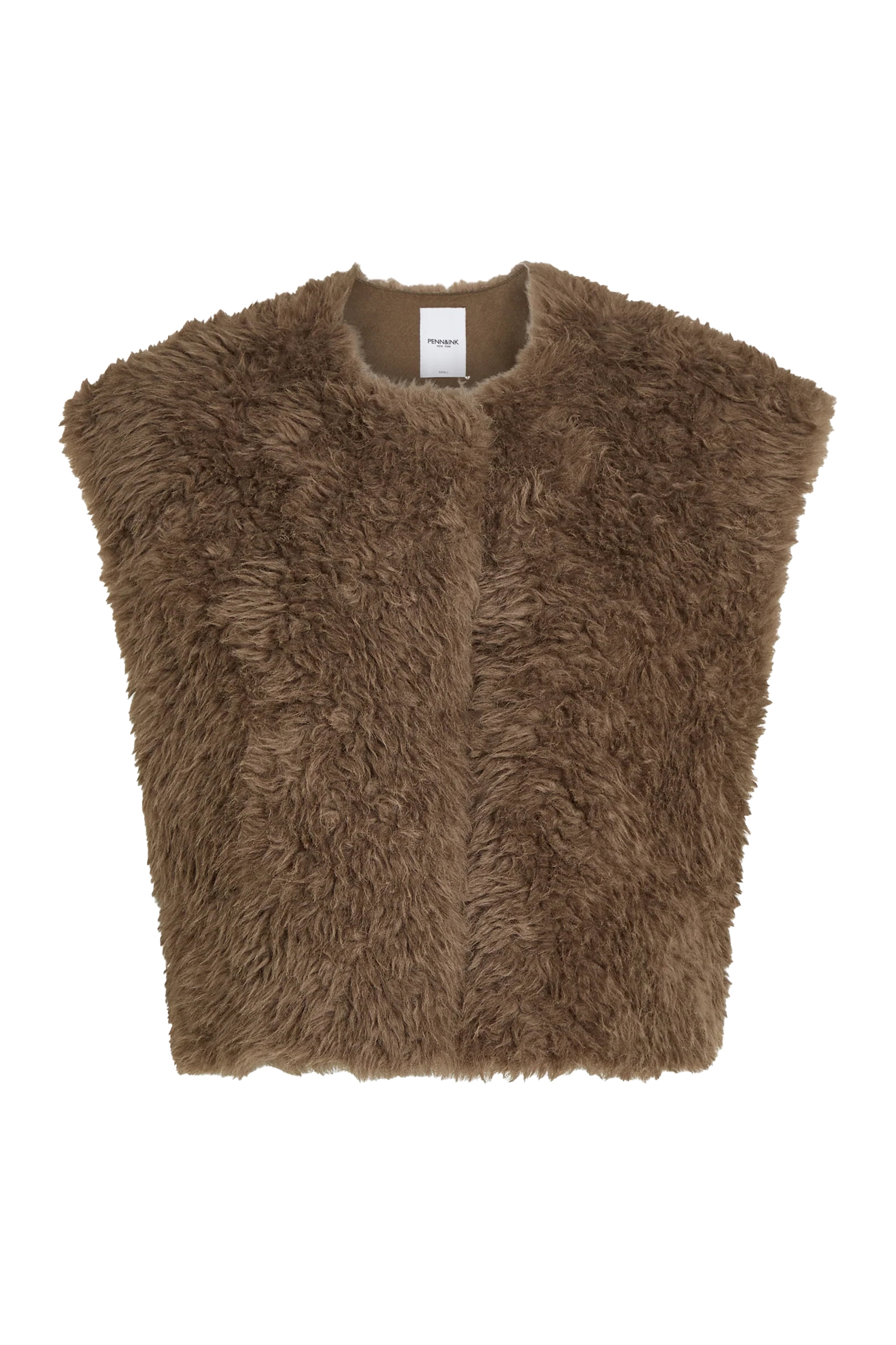 Dames gilet bruin