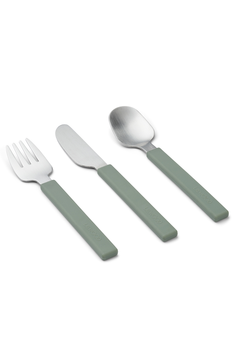 Liewood Adrian junior cutlery set Groen-1 2