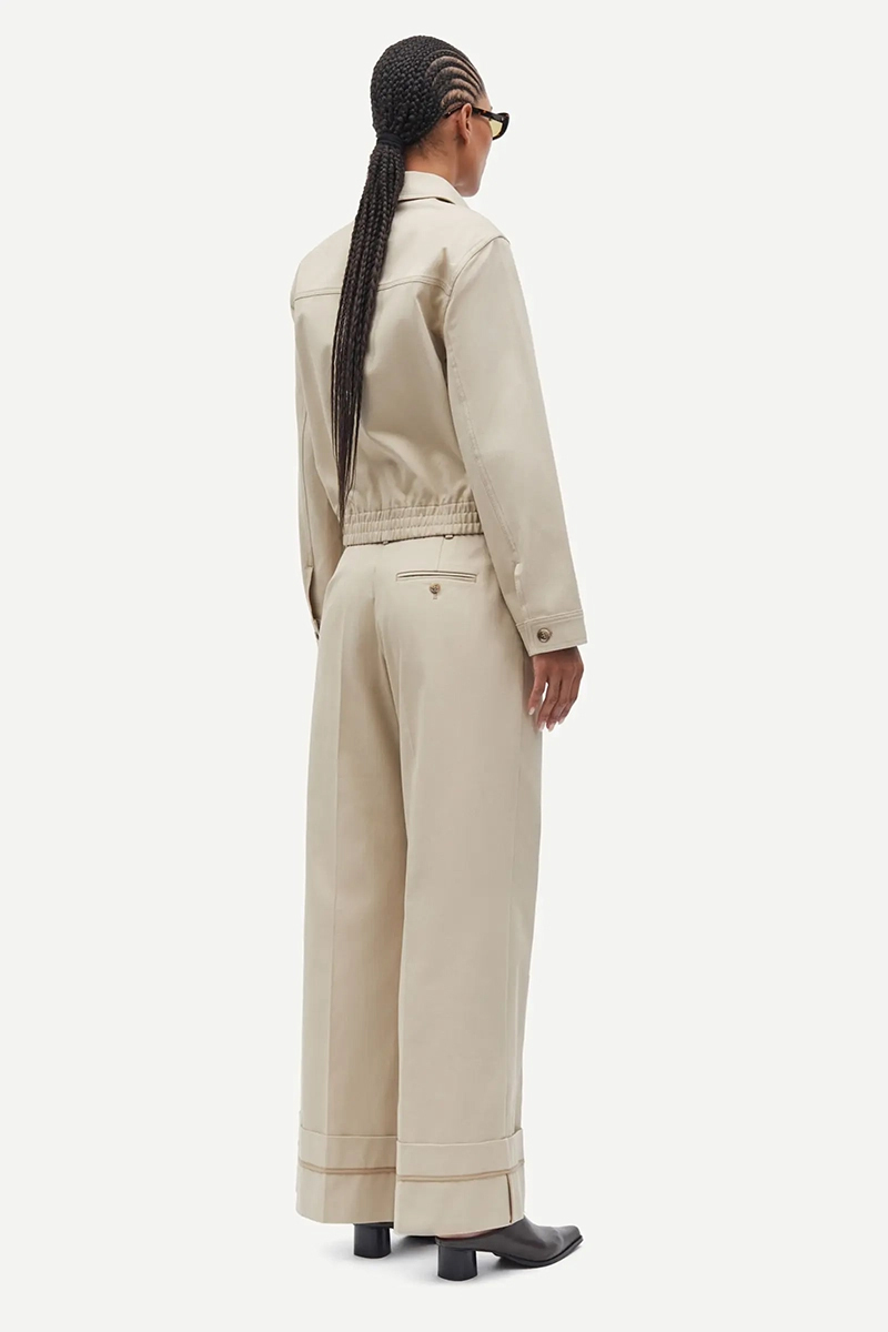Samsøe Samsøe Saesmella trousers bruin/beige-1 3